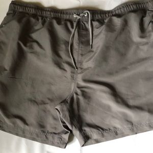 Swim shorts mens new size 3XL polyester elastic waist drawstring Basic Editions